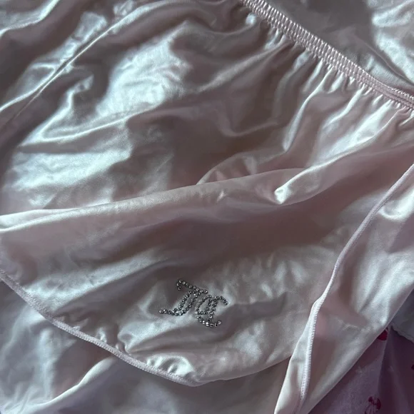 Juicy Couture Elegant Pink Satin Lingerie Sleepwear short Set Large NWOT Small - Picture 4 of 12